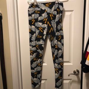 LuLaRoe TC Leggings Thunder and Lightning